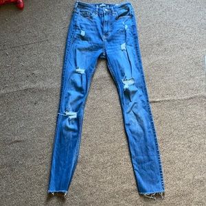 Hollister Distressed Ultra High-Rise Jeans
